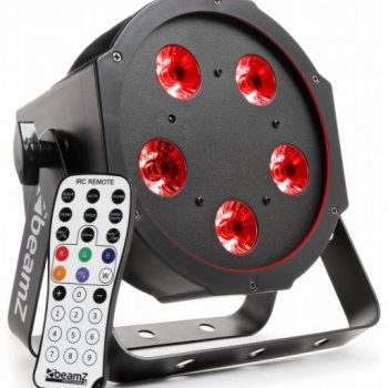 Beamz BFP120 - 5x 8W LED Par 56 Flatpar RGBW LEDs DMX IRC
