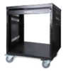 Samson SRK8 - 8U Solid Steel Equipment Rack (with locking Castors)