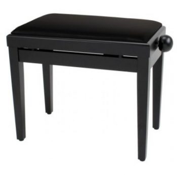 Stagg PB39 BKM - Piano Bench w/ Matt Black Vinyl Top
