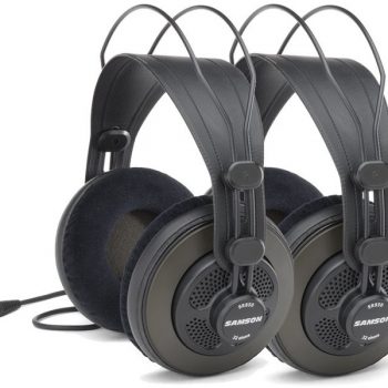 Samson SR850 - Semi-Open Back Studio Headphones (2 Pack)