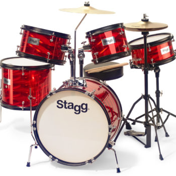 Stagg TIMJR516 RD - 5 Piece 16" Junior Acoustic Drum Set (Red)
