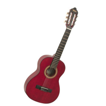 Valencia VC203 TWR - 3/4 Size Classical Guitar (Trans Red)