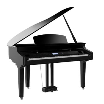 Medeli Grand 510 - 88 Key Digital Baby Grand Piano (Black/White)