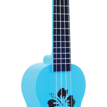 Mahalo Designer MD1-HBBUB- Soprano Ukulele (Hibiscus Blue Burst)