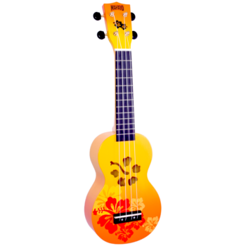 Mahalo Designer MD1-HBORB - Soprano Ukulele (Hibiscus Orange Burst)