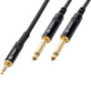 PD Connex Signal Cable: 3.5mm ST MALE - 2x 6.3mm MALE (1.5M) *[177.131]