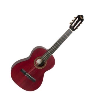 Valencia VC202 TWR - 1/2 Size Classical Guitar (Trans Red)