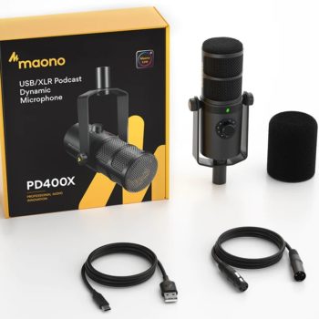 Alternative view of Maono PD400X - Multi-functional XLR/USB Dynamic Microphone