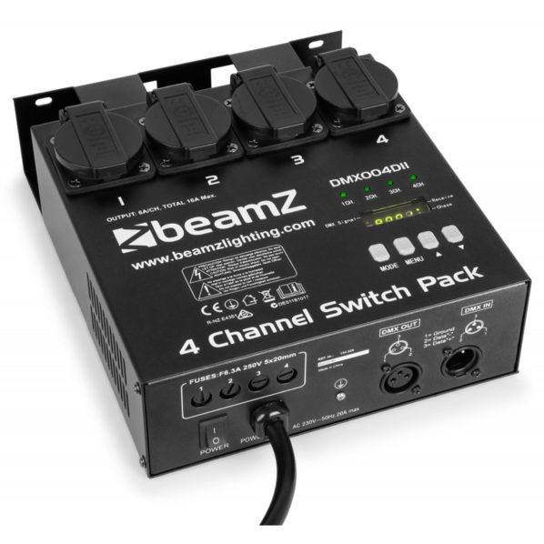 Beamz DMX512 - 4 Channel DMX Switch Pack