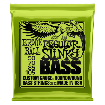 Ernie Ball 2832 - Slinky Nickel Wound Electric Bass Strings (50-105 Gauge) - REGULAR