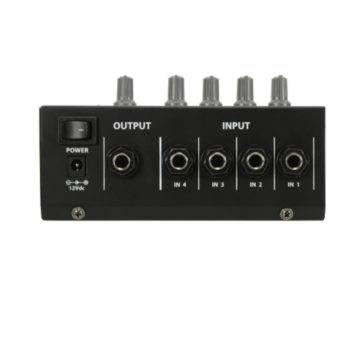Alternative view of QTX MM41 - 4 Channel Mini Microphone Mixer
