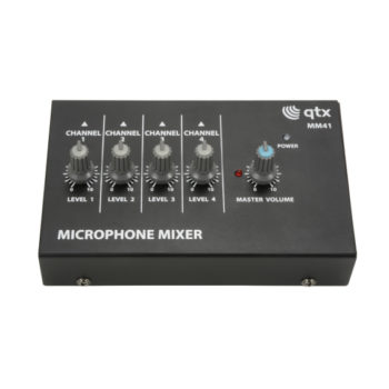 QTX MM41 - 4 Channel Mini Microphone Mixer