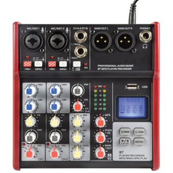 Citronic CSM-4 - 4 Channel Mixer w/ BT/USB/MP3