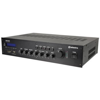 Adastra RM240D - 100V 240W 4-Zone Mixer Amplifier w/ USB/BT/FM/DAB+