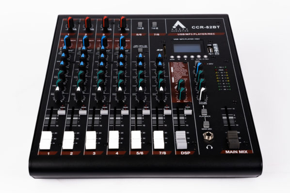 Agera Acoustic CCR-82BT - 8 Channel Analog Mixer w/ FX/BT/USB/SD