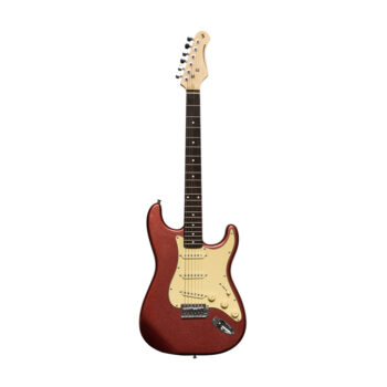 Stagg SES30 CAR - Standard "S" Electric Guitar (Candy Apple Red)