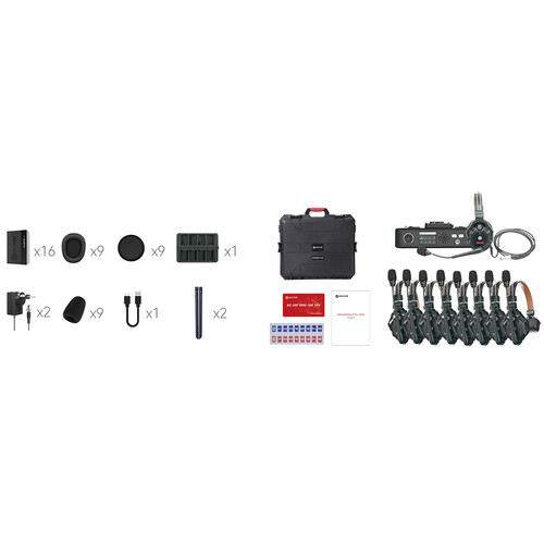 Hollyland Solidcom C1 Pro Hub8S - 9-Person Full-Duplex Wireless Intercom System with Hub - Image 2