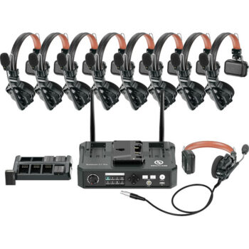 Hollyland Solidcom C1 Pro Hub8S - 9-Person Full-Duplex Wireless Intercom System with Hub