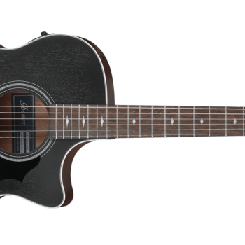 Ibanez AE140-WKH - Acoustic Guitar w/ Pickup (Weathered Black, Open Pore Top)