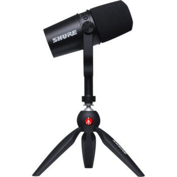 Shure MV7-K- Bundle - Podcast Microphone Kit w/ Mini Tabletop Tripod