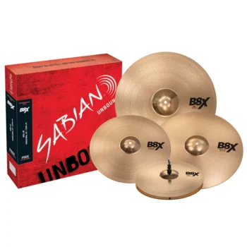 Sabian B8X Performance Pack Plus (14″ Hats, 16″ Thin Crash, 20″ Ride + 18″ Thin Crash)