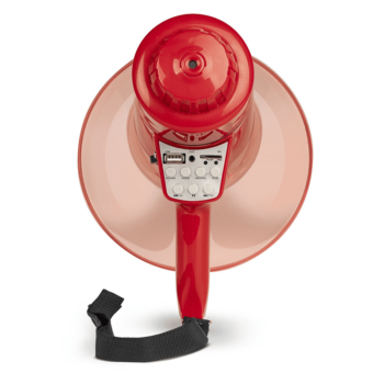 Vonyx MEG050IP - 50W Megaphone with Record / Siren / USB / BT / IPX4