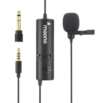 Maono AU103 - 3.5mm Lavalier Microphone with Attenuation & Low-cut