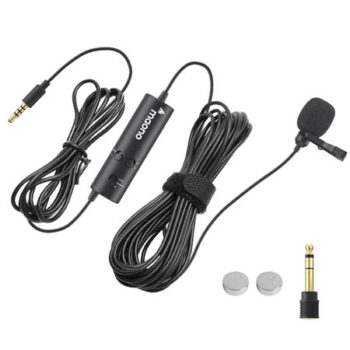 Maono AU103 - 3.5mm Lavalier Microphone with Attenuation & Low-cut