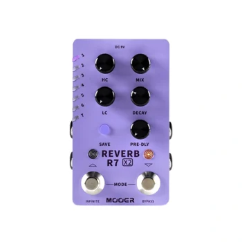 Mooer R7 X2 Reverb - Reverb Guitar Pedal (R7REVERBX2)