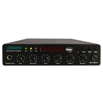 DSPPA MP-9312U - 120W Ultra-Thin Digital Mixer Amp with USB & BT