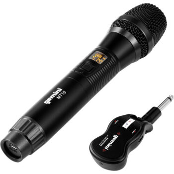 Gemini GMU M100 - Wireless UHF Handheld Microphone System with Plug-In Receiver