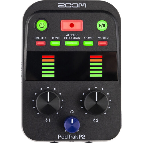 Zoom PodTrak P2 - Dual USB Mic Recorder