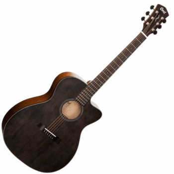 Cort Core -OC SP OPTB - Acoustic Guitar with Pickup (Open Pore Trans Black)