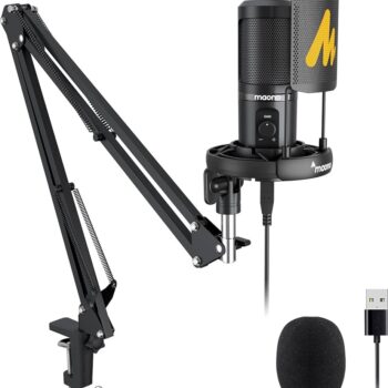 Maono PM421S - USB Cardioid Condenser Mic with Studio Boom Arm