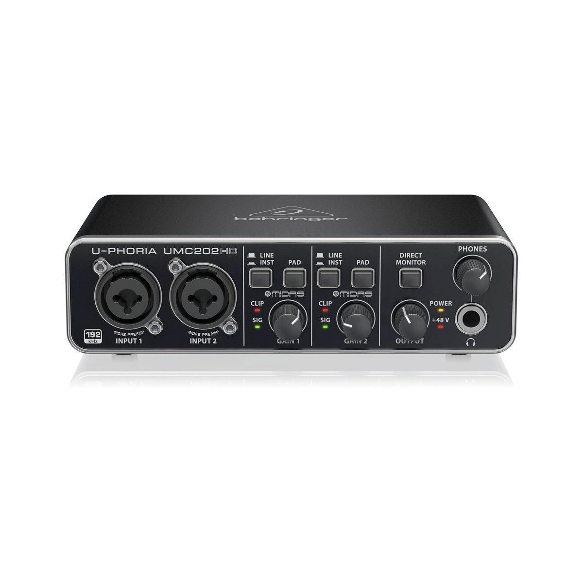 Behringer U-Phoria UMC204HD - 2x4 Audio Interface