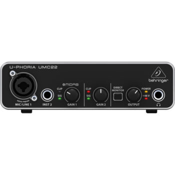 Behringer U-Phoria UMC22 - 2×2 USB Audio Interface