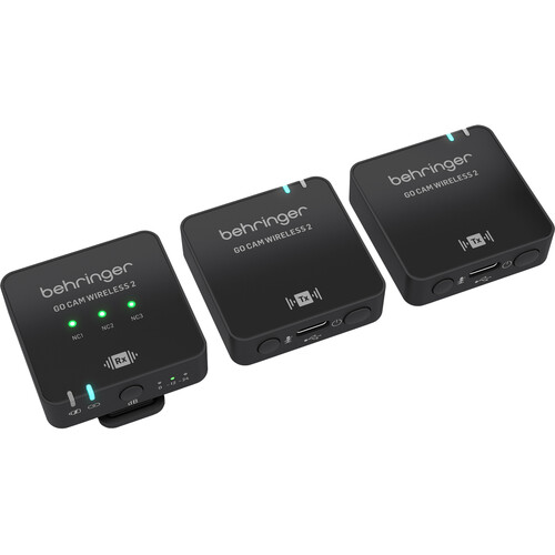 Behringer Go Cam Wireless 2 Two-Person Wireless Clip-On Microphone System (2.4 GHz)