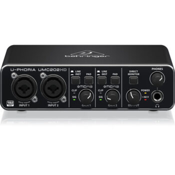 Behringer U-Phoria UMC202HD - 2x2 USB Audio Interface