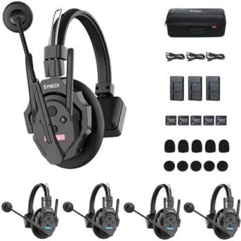 Alternative view of Synco Xtalk XPro X5 - 5-Piece Wireless Headset Intercom System