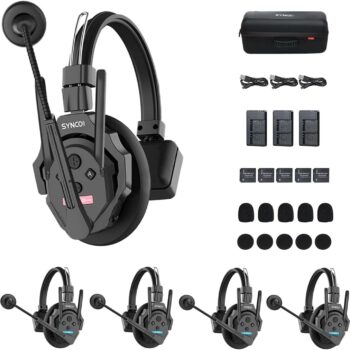 Synco Xtalk XPro X5 - 5-Piece Wireless Headset Intercom System
